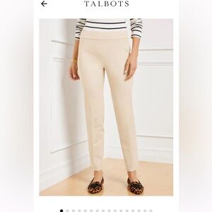 Talbots Chatham Ankle Pants size 2 cream